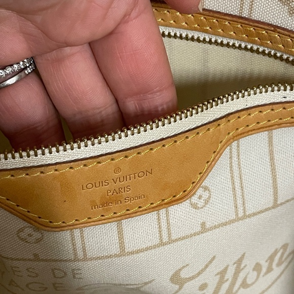 Louis Vuitton Neverfull MM Damier Azur Tote Bag - Picture 11 of 11